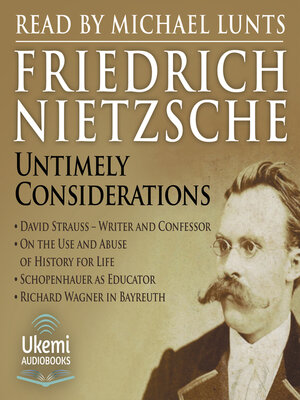 cover image of Untimely Meditations